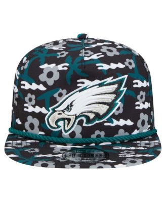 Men's Black Philadelphia Eagles Wakey Wakey Golfer Snapback Hat