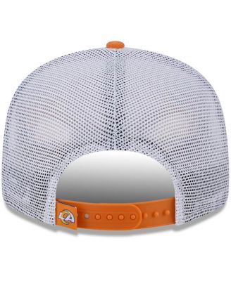 Men's Orange Los Angeles Rams Citrus 9FIFTY Trucker Snapback Hat