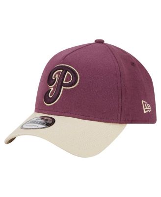 New Era - Men's Maroon Philadelphia Phillies Moleskin A-Frame 9FORTY Adjustable Hat