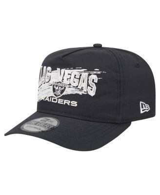 New Era - Men's  Black Las Vegas Raiders Throwback Brush Golfer Snapback Hat