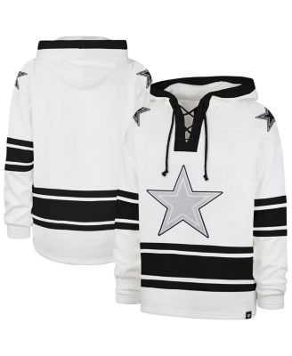 '47 Brand - Men's White Dallas Cowboys After Image Superior Lacer Pullover Hoodie