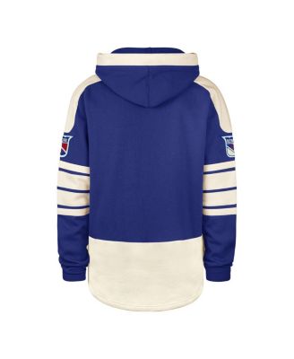 Мужская синяя толстовка с капюшоном New York Rangers Blue Line Heritage '47 от бренда New York Rangers