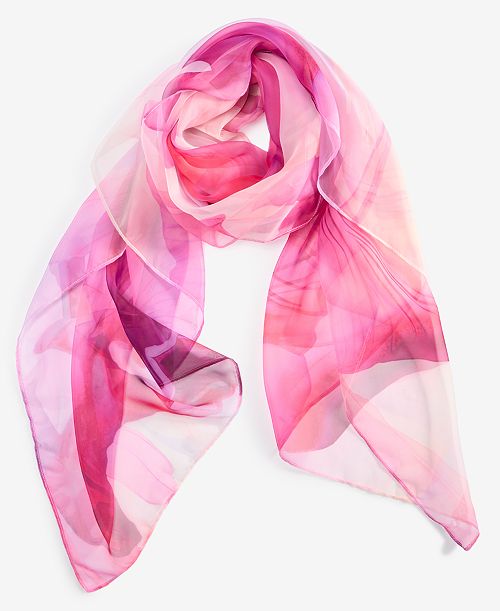 alfani I.N.C. International Concepts Watercolor Floral Square Scarf Exclusively at Macy's Women's Fashion Shoes & Accessories