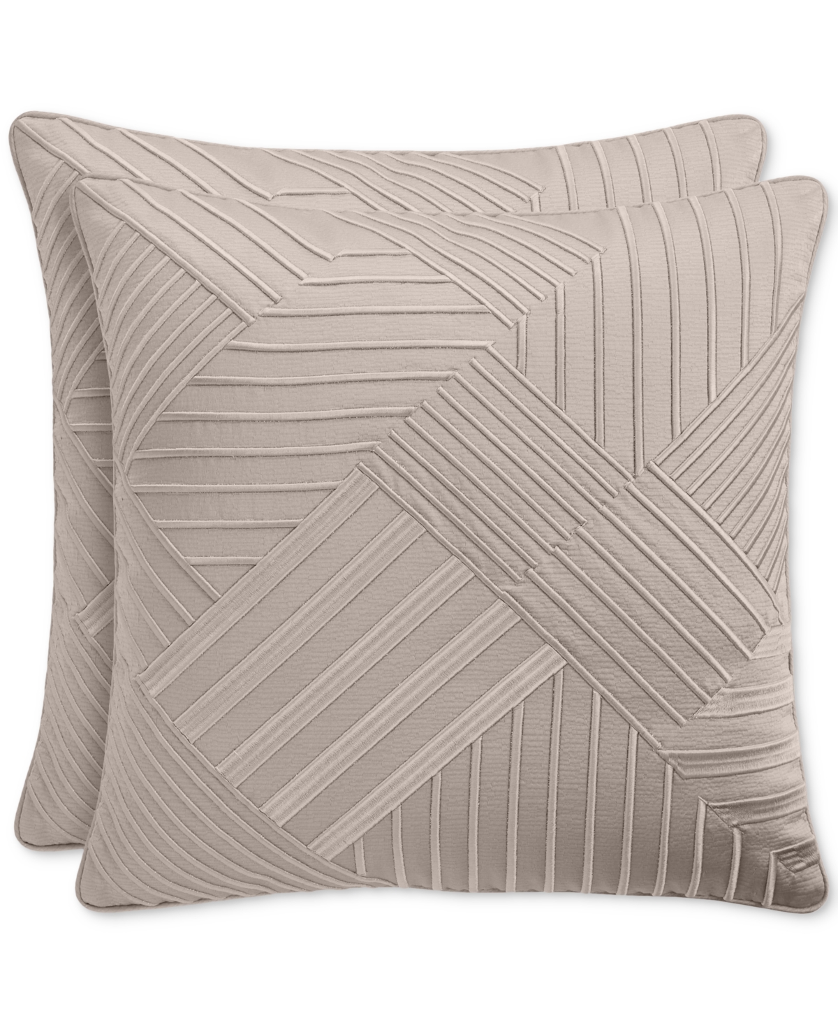 Hotel Collection Glint Decorative Pillow, 20" X 20", Exclusively At Macy's In Blush