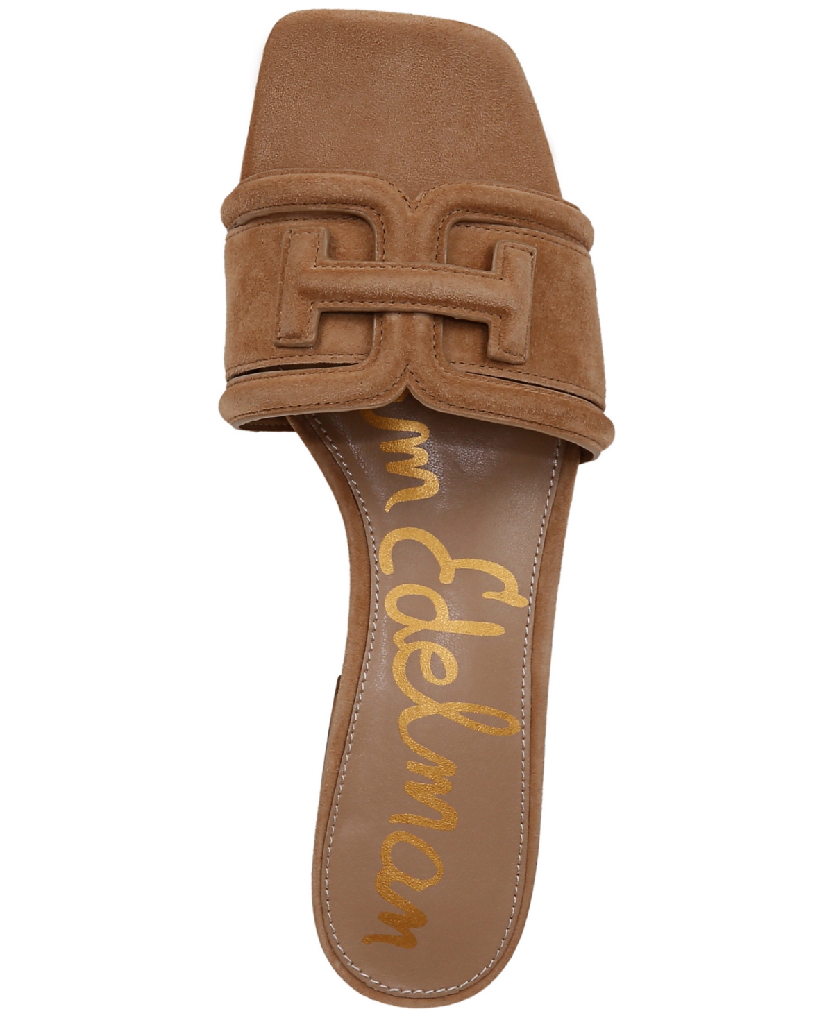 Sam Edelman Waylon Slide Sandal In Cyprus Tan Suede Leather