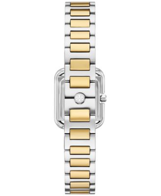 Tory Burch Women's The Kira Square Two-Tone Stainless Steel Tory Burch Women's The Kira Square Two-Tone Stainless Steel