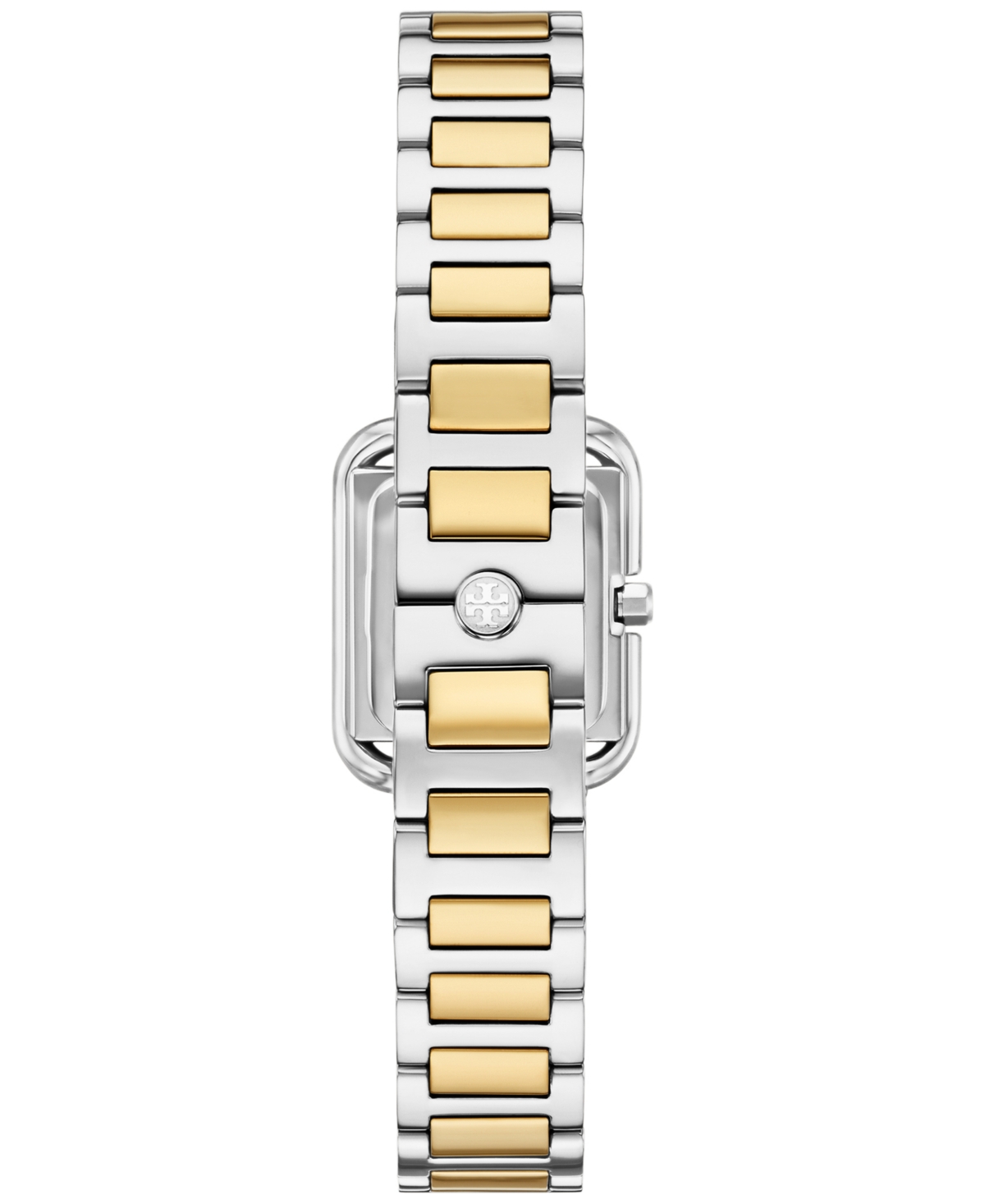 Tory Burch Women's The Kira Square Two-tone Stainless Steel Bracelet Watch 18mm In Multicolor