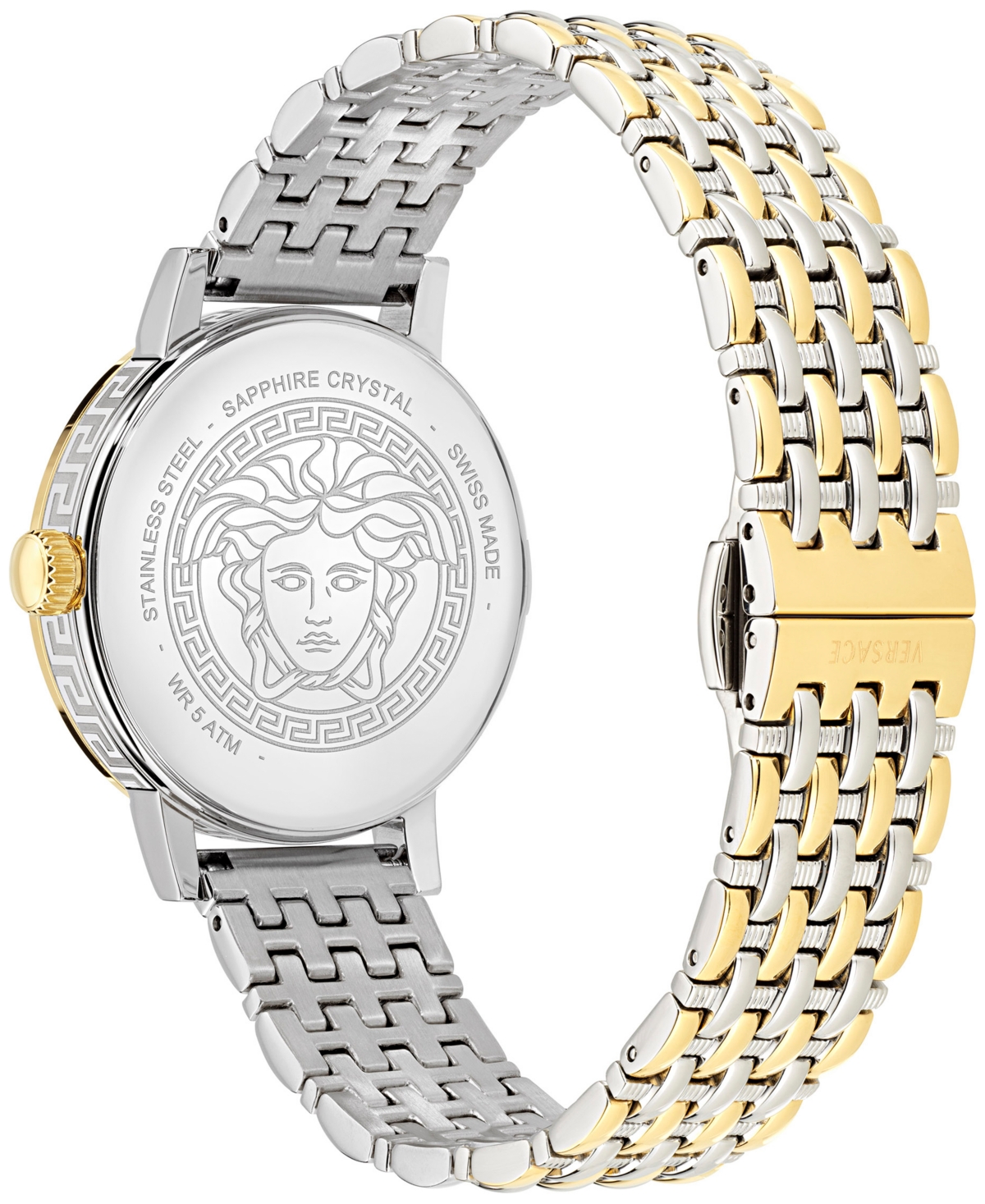 Versace Women's Swiss Greca Fortuna Two-Tone Stainless Steel Bracelet Watch 35mm