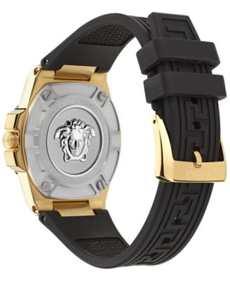 Women's Swiss Greca Reaction Black Polyurethane Strap Watch 38mm