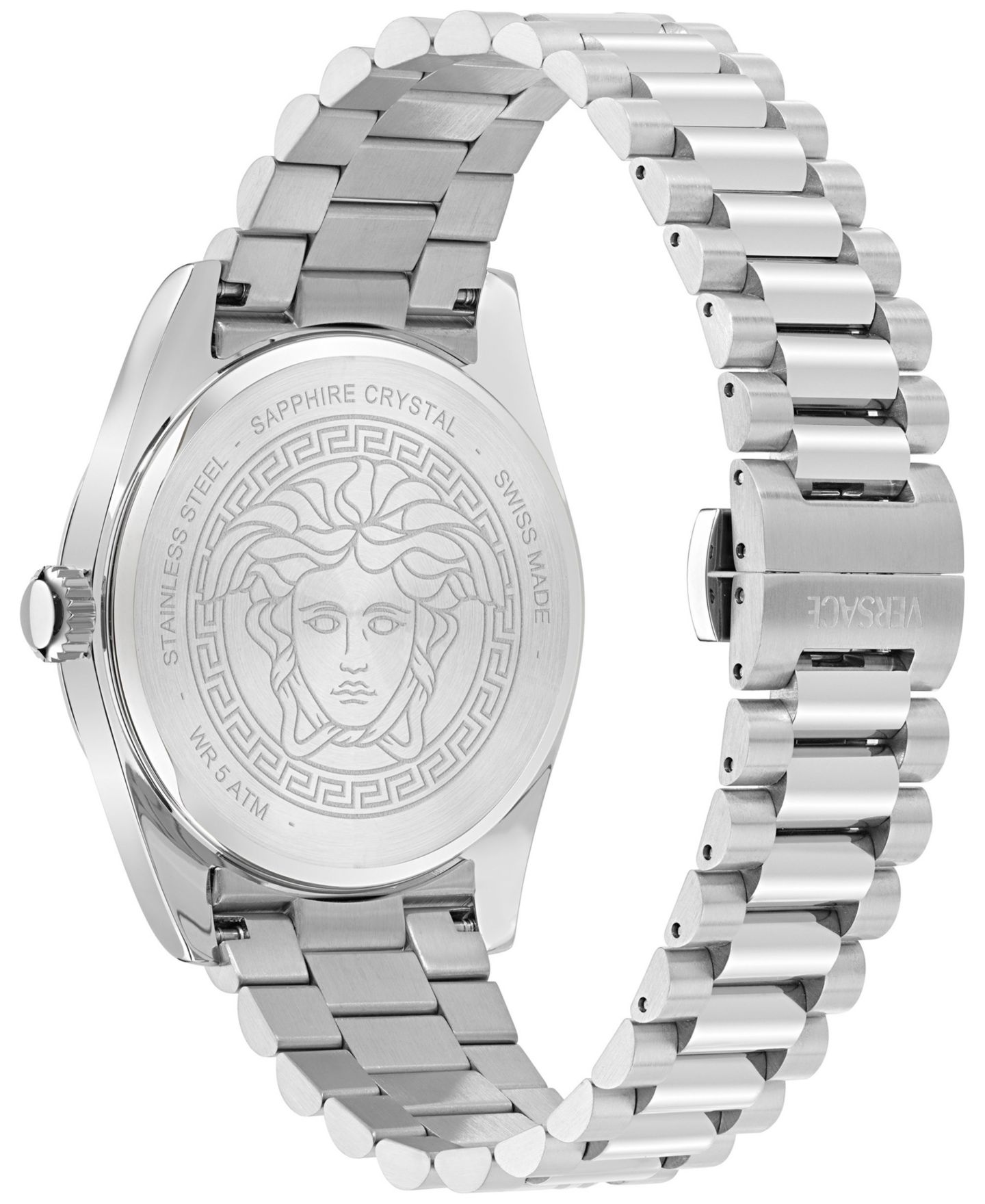 Мужские часы Versace Swiss Millenyium Stainless Steel Bracelet Watch 40mm — фото 3