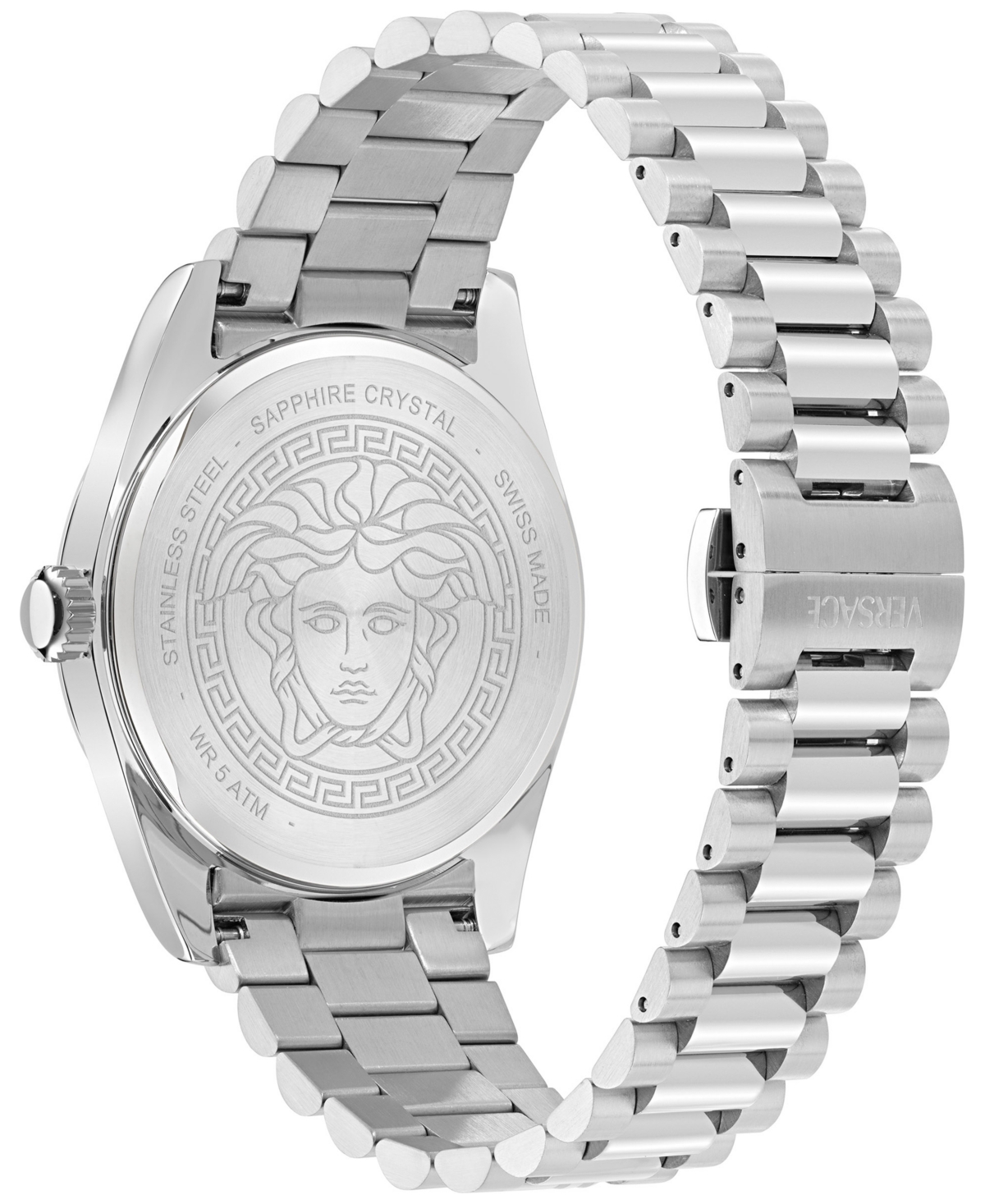 Versace Men's Swiss Millenyium Stainless Steel Bracelet Watch 40mm
