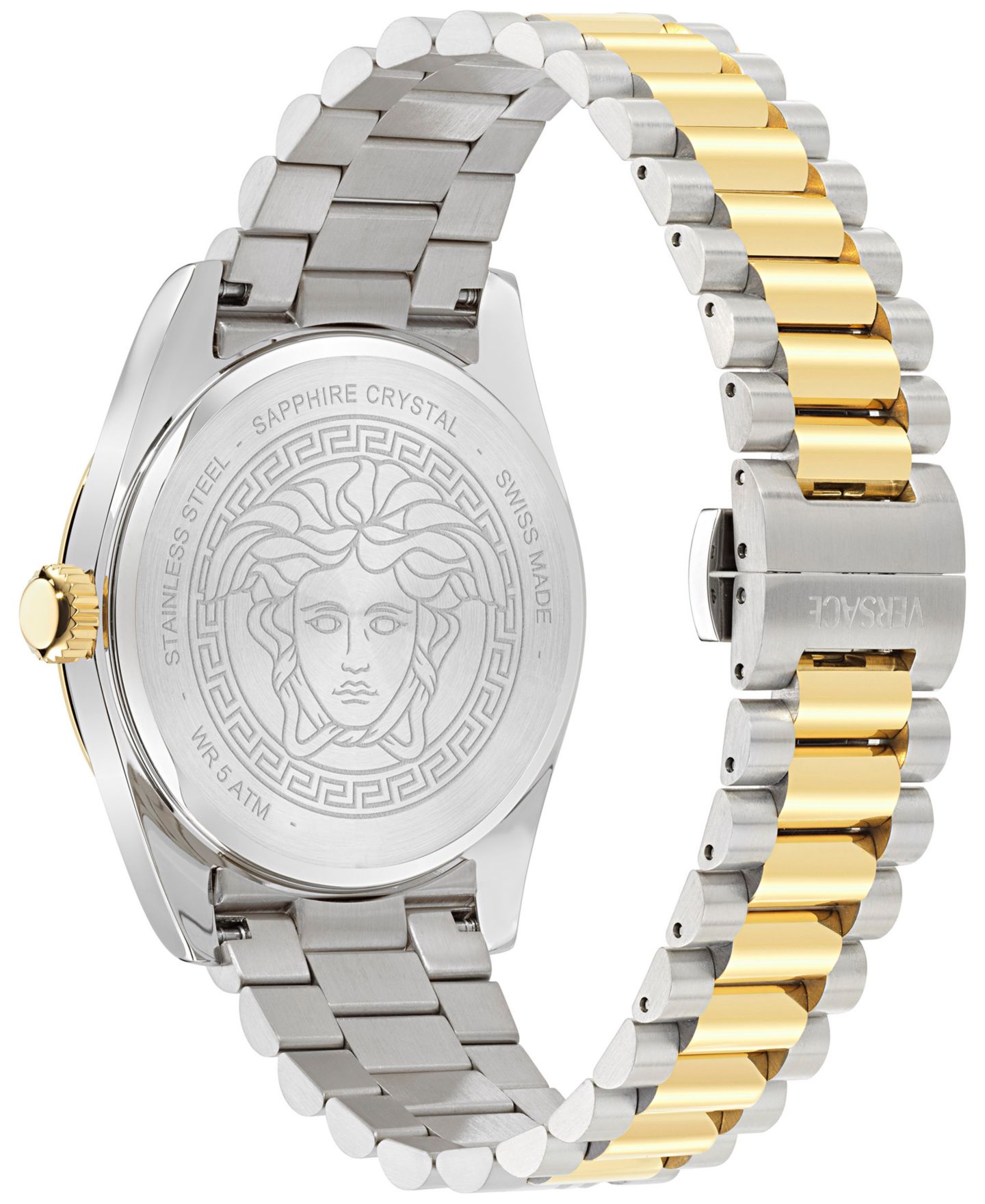Мужские часы Versace Swiss Millenyium Two-Tone Stainless Steel Bracelet Watch 40mm — фото 3