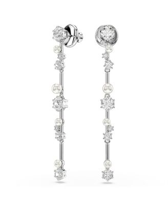 Серьги-капли Swarovski Constella с родиевым покрытием