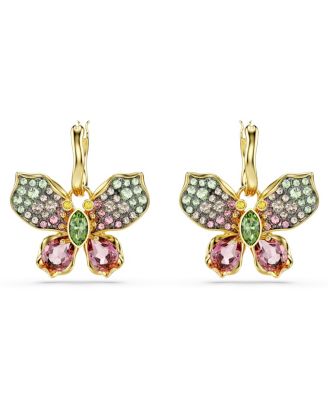Серьги-капли в виде бабочек Swarovski Idyllia со смешанной металлической отделкой