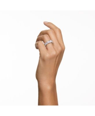 Matrix Vittore Silver-Tone Pear Cut Ring