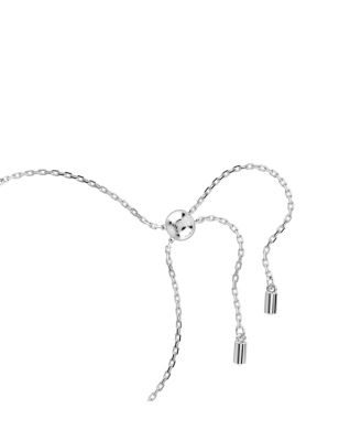 Constella Round Cuts White Rhodium Plated Bangle Bracelet