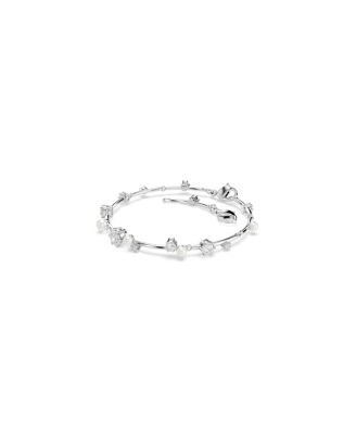 Constella Round Cuts White Rhodium Plated Tennis Bracelet