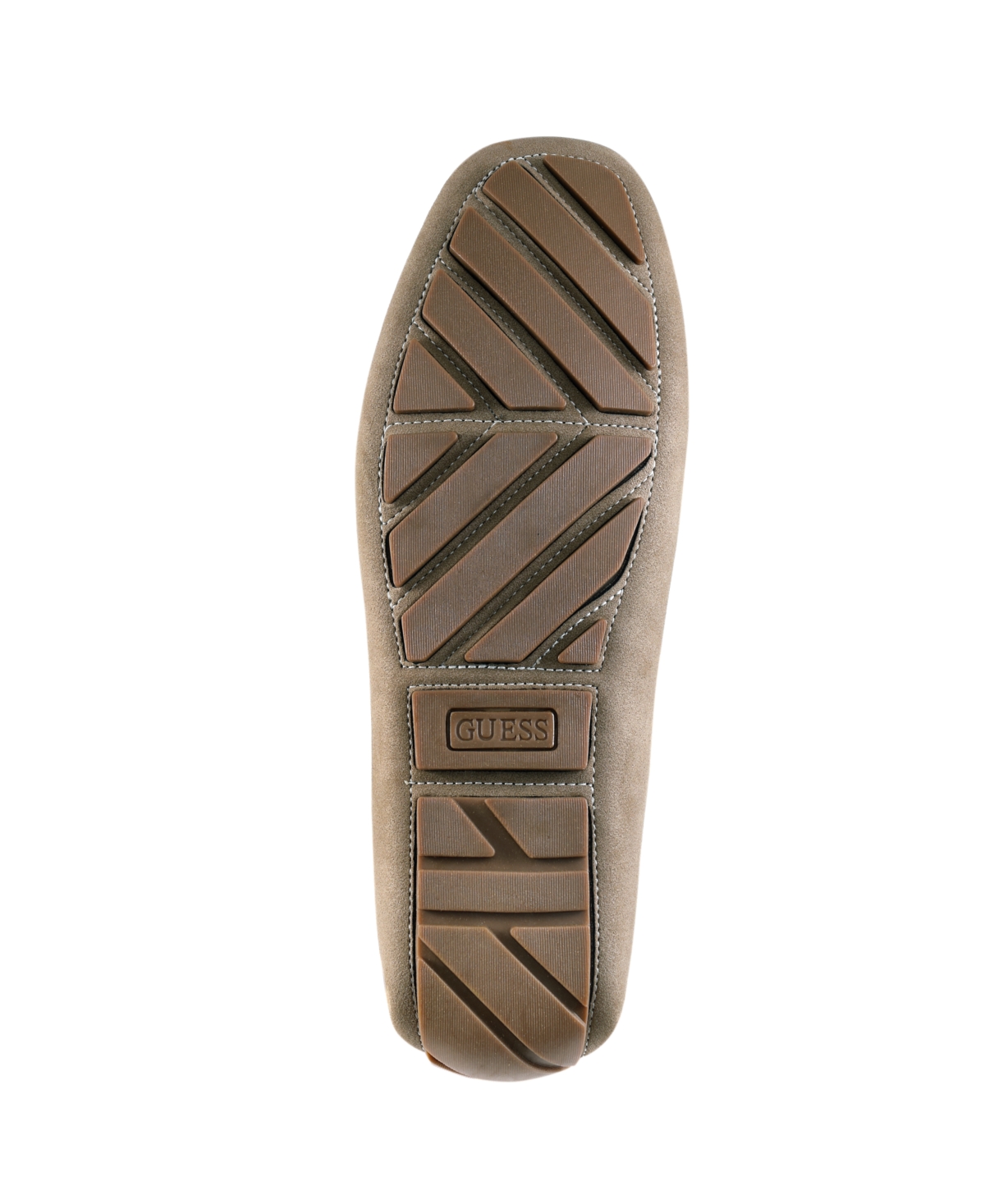 Guess Men's Ansto Logo Bit Detailed Driving Loafers In Taupe