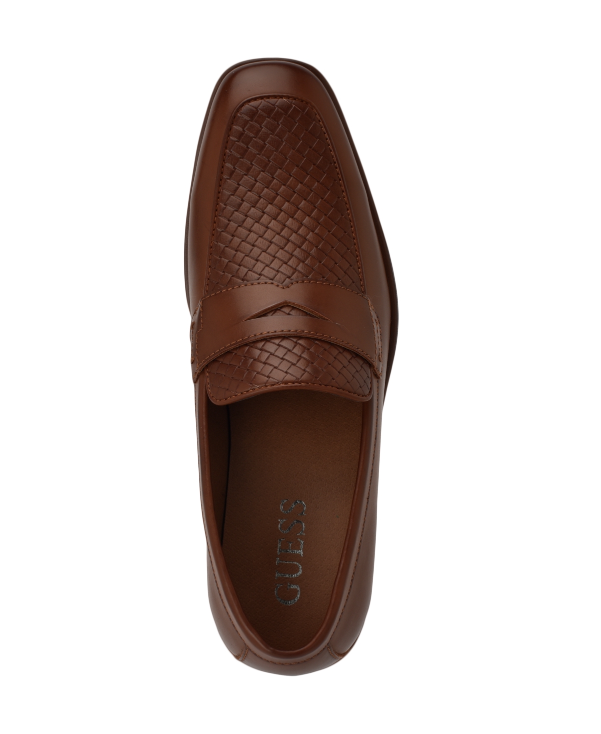 Guess Men's Hacon Woven Texture Square Toe Dress Loafers