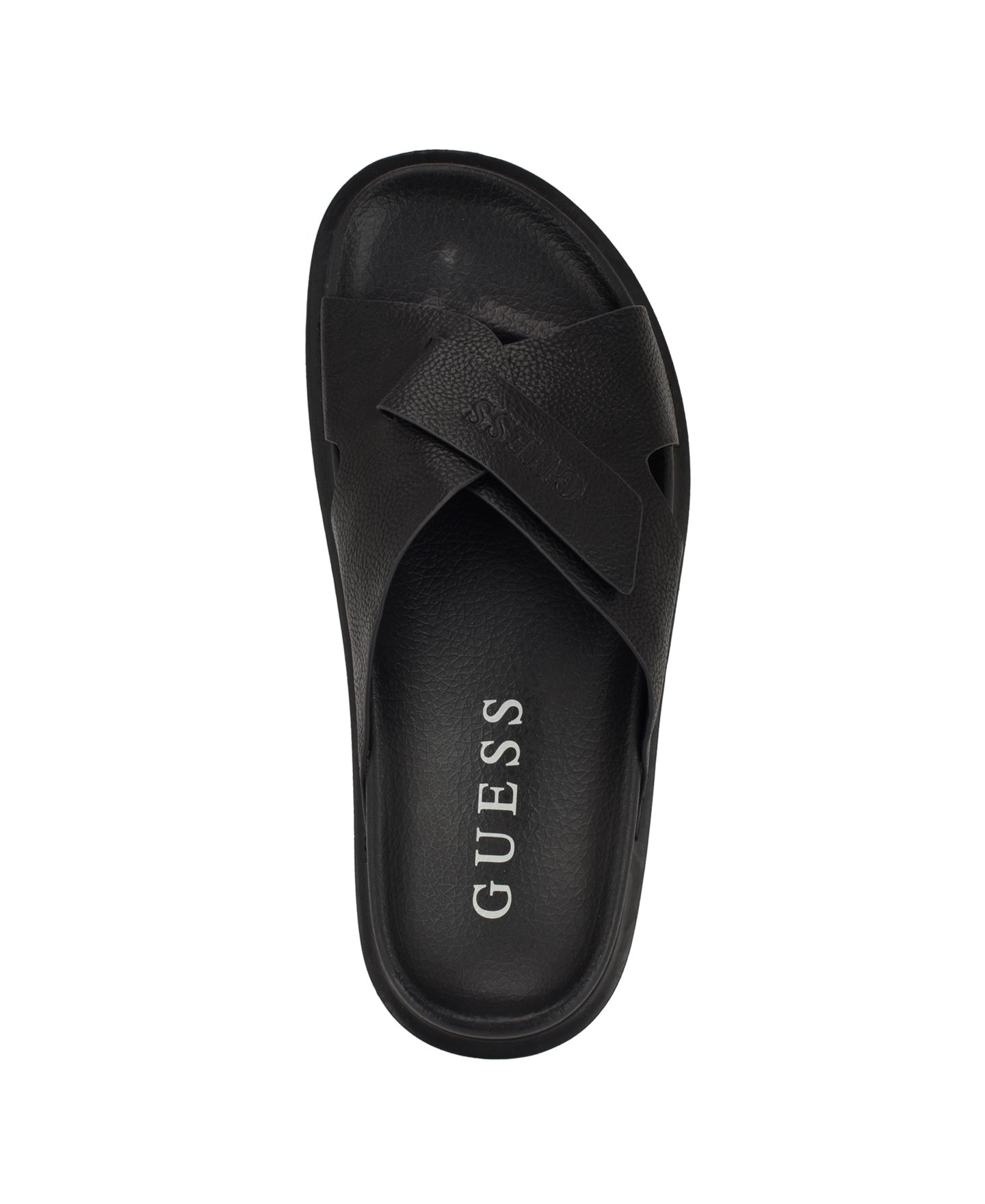 Мужские сандалии GUESS Vaton Strap Detail Slip On, цвет: Чёрный — фото 4