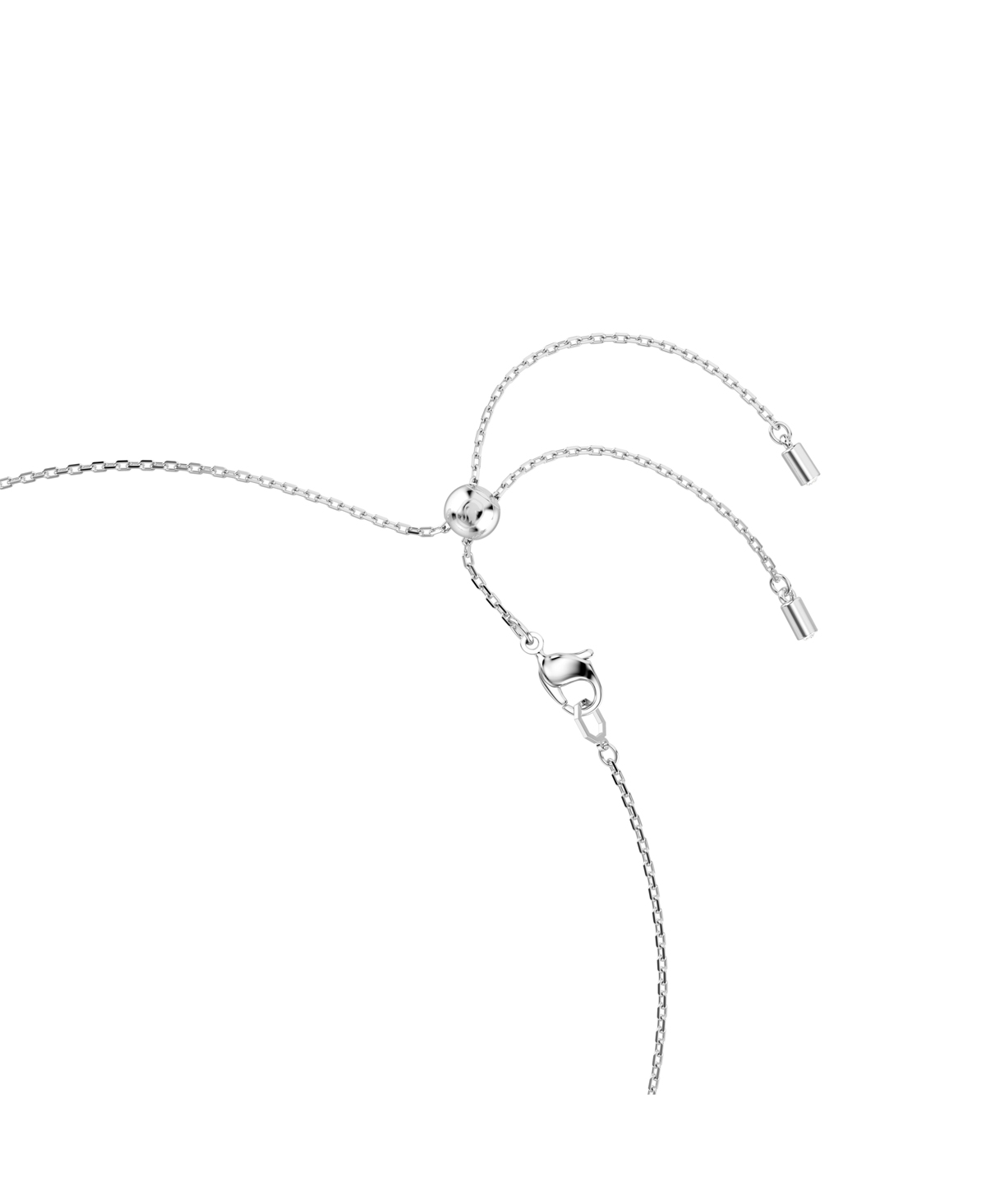 Swarovski Constella Round Cuts White Rhodium Plated Necklace In White