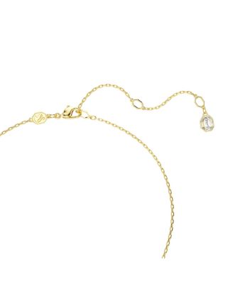 Ожерелье с Y-образной подвеской Swarovski Idyllia смешанной огранки в виде цветка с разноцветным позолоченным покрытием