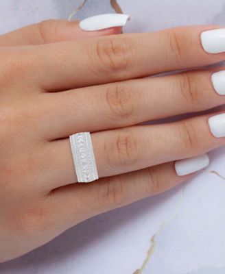 Mixed Cubic Zirconia Band Ring (6-3/4 ct. t.w.) in Sterling Silver