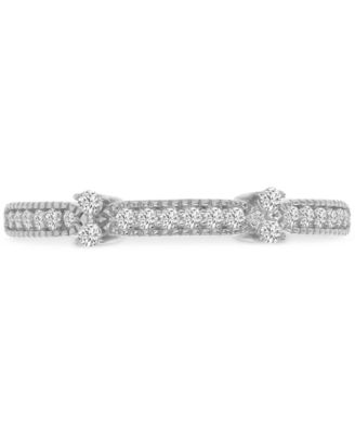 Cubic Zirconia Accent Ring (1/3 ct. t.w.) in 14k Gold over Sterling Silver