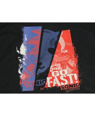Мужская толстовка Sonic the Hedgehog Gotta Go Fast в черный горошек-3XL