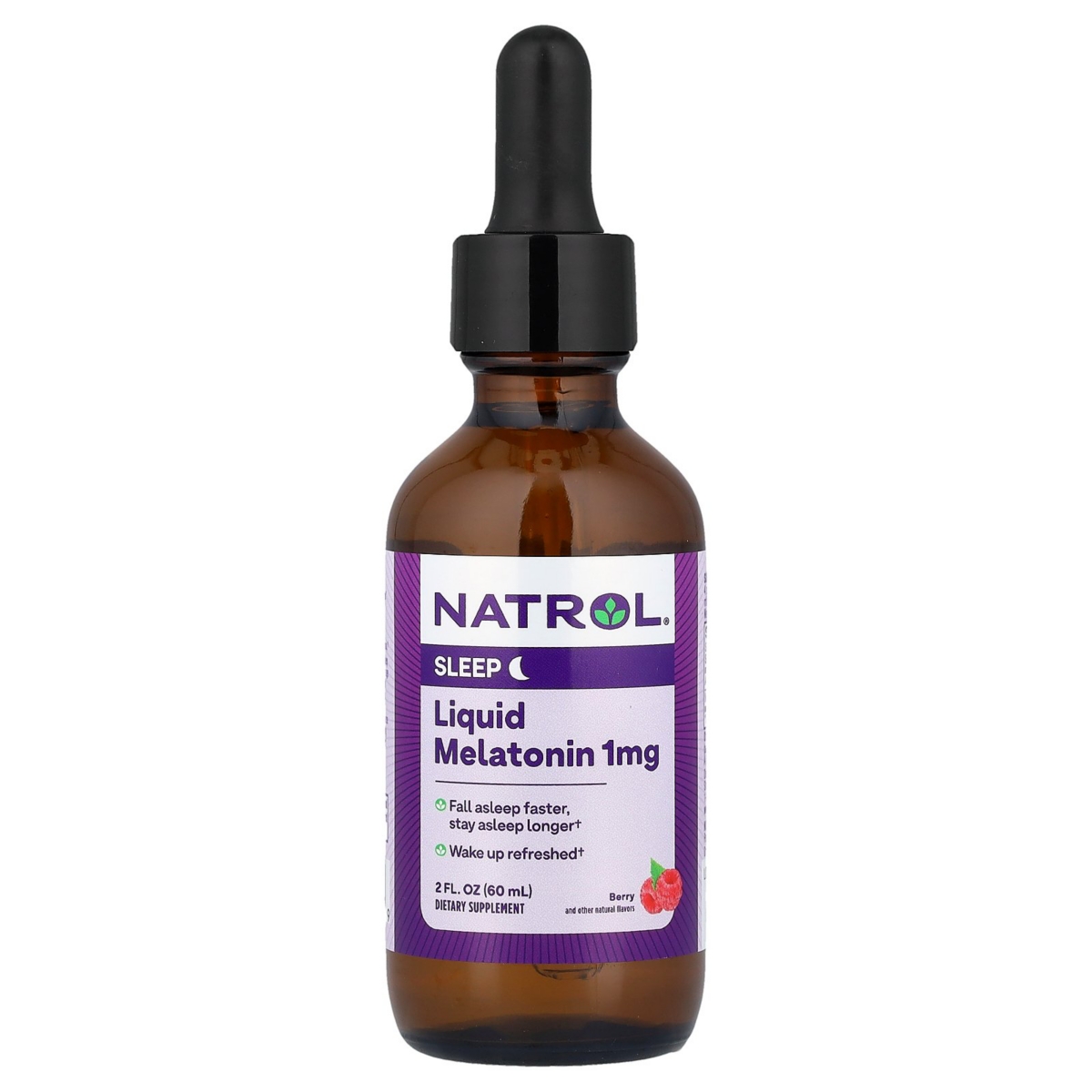 Liquid Melatonin Berry 1 mg - 2 fl oz (60 ml)