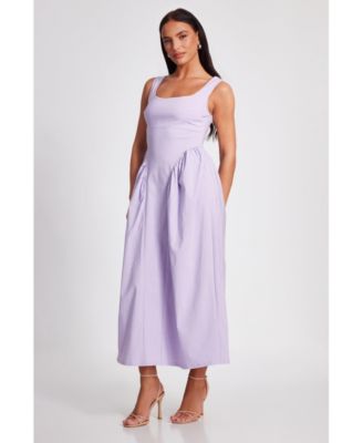 Женское облегающее миди-платье QUIZ с квадратным вырезом