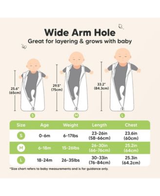 2-Pack Snooze Baby Sleep Sacks, Cotton Wearable Blanket, Soft Toddler Sleeping Bag, Smooth Zipper