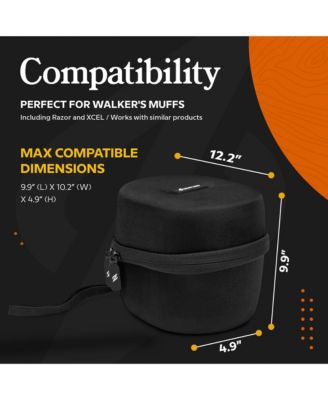 Game Ear Razor Muffs (Carbon Dark) with Protective Case