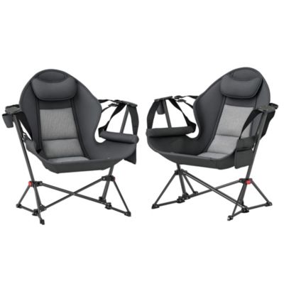Hammock Camping Chair Set of 2 with Adjustable Back,