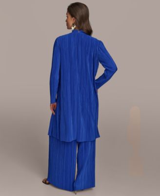 Женский топ-плиссе, кардиган и брюки-накладки от Donna Karan New York