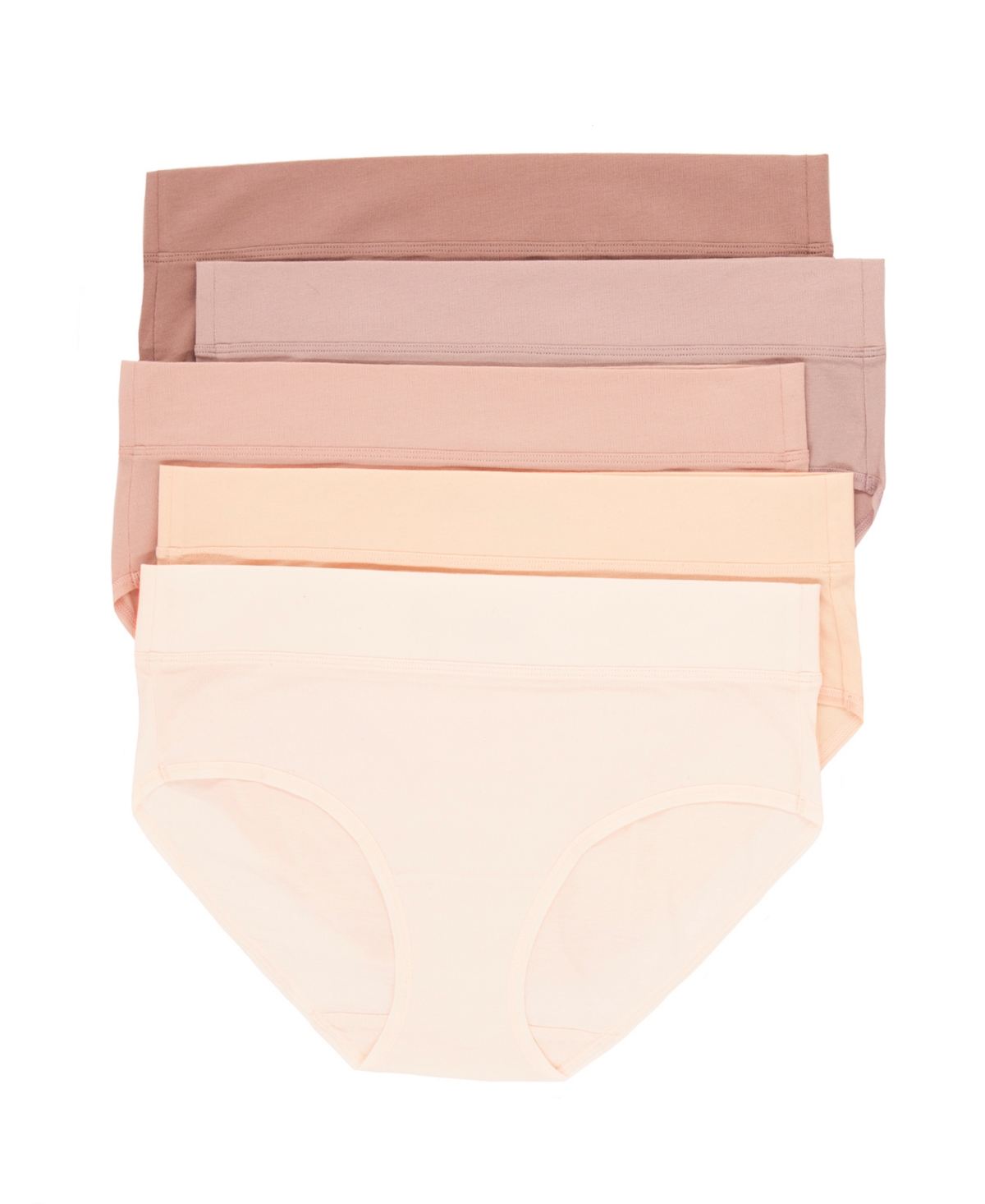 Felina Women's 5-pack Pima Cotton Hipster Panty In Sun Kissed