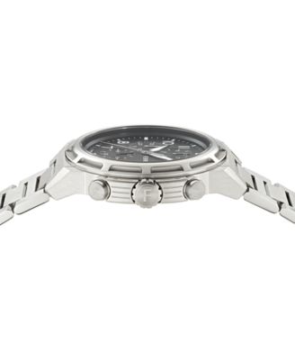 Men's Swiss Chronograph Sport Stainless Steel Bracelet Watch 44mm
