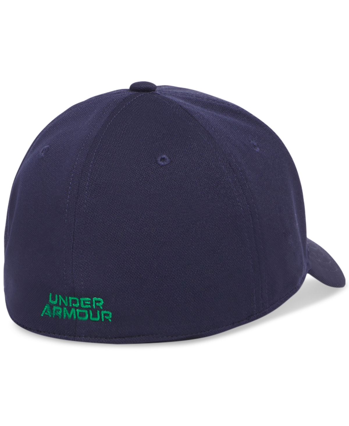 Under Armour Men's Ua Blitzing Baseball Hat In Midnight Navy,team Kelly Green