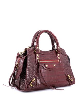 Pre-Owned Balenciaga Small Neo Classic City Bag Embossed Leather