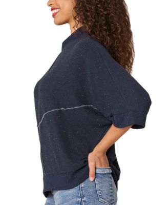 Женский вязаный топ Democracy с имитацией горловины и рукавами-доломанами для женщин