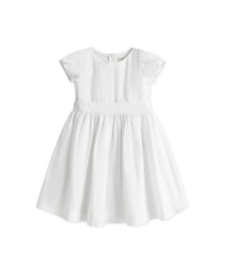 Big Girls Heirloom Tulip Sleeve Swiss Dot Party Dress