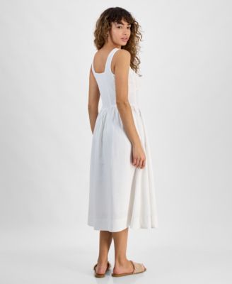 Women's Sleeveless Corset Midi Dress, Exclusively at Macy's