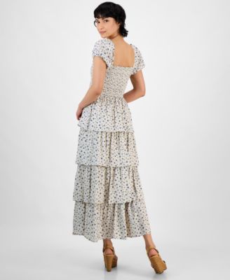 А теперь еще и это миниатюрное платье-трапеция с принтом и оборками, эксклюзивно от Macy's 