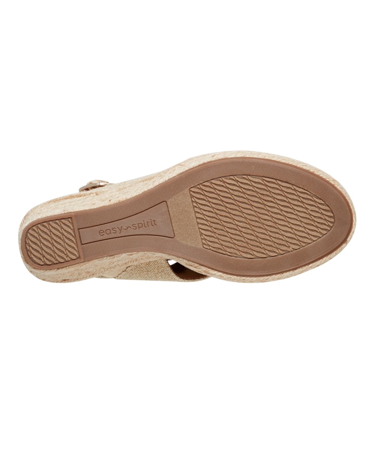 Shop Easy Spirit Women's Ariane Espadrille Wedge Sandals In Natural,gold