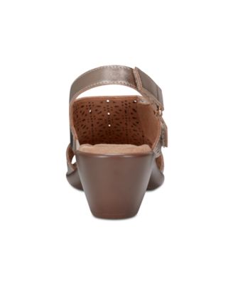 Women's Calix Laser Cut Leather Slingback Sandals