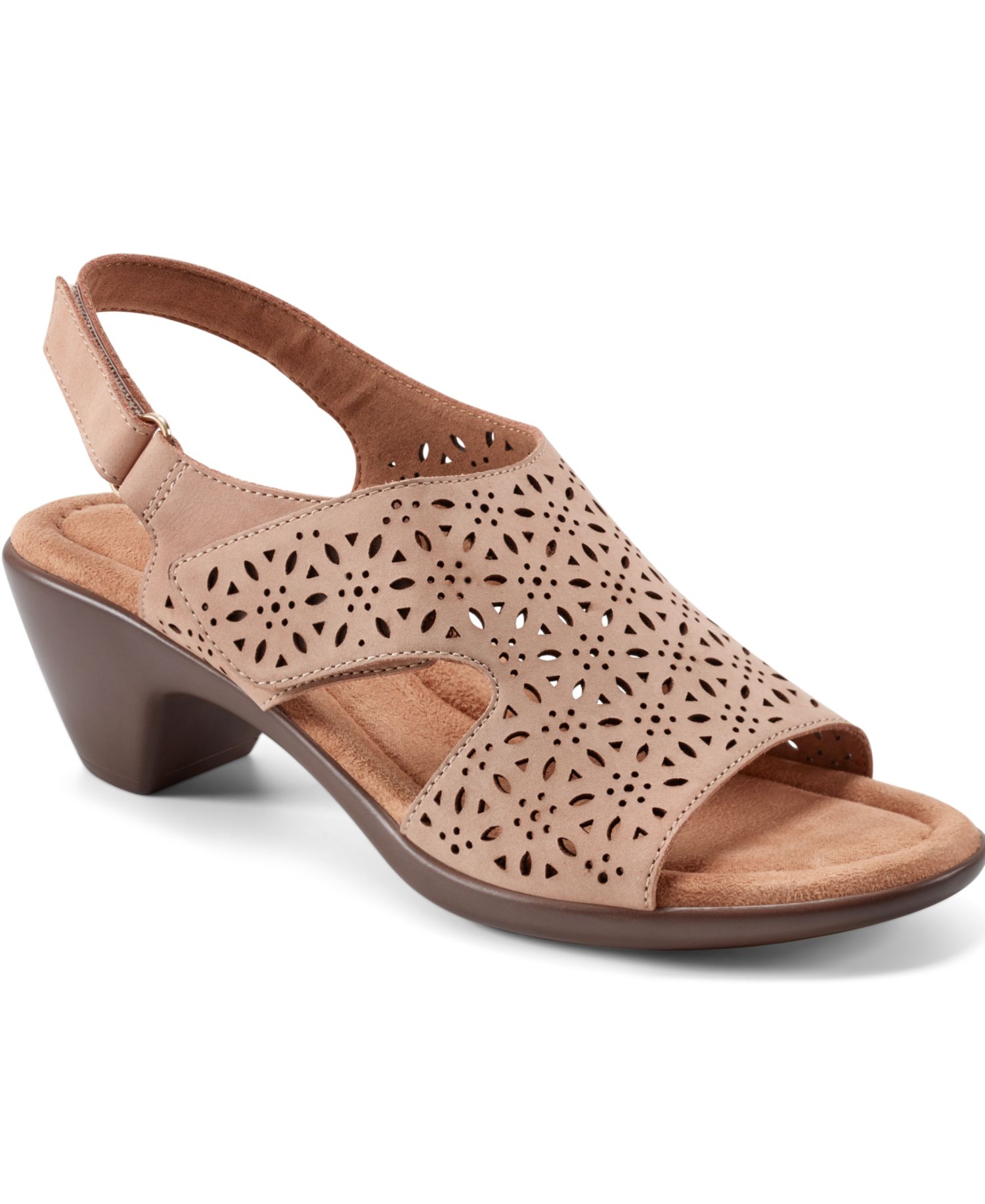 Women's Calix Laser Cut Leather Slingback Sandals