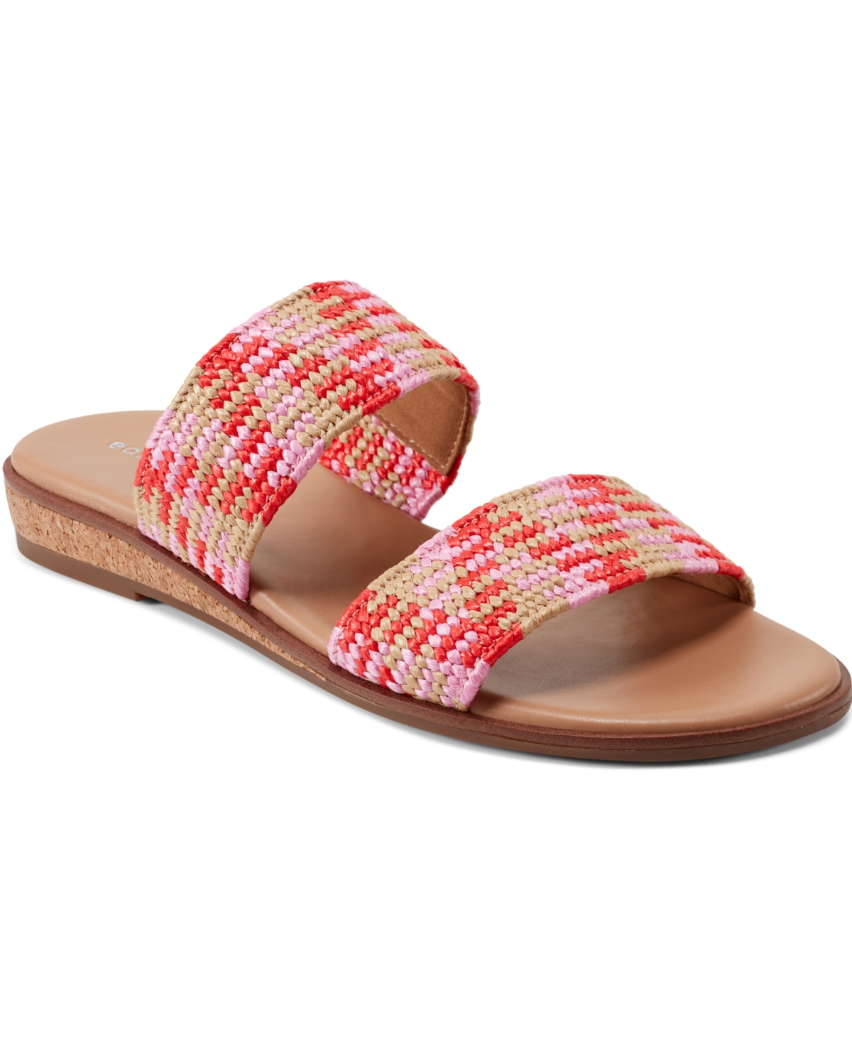 Easy Spirit Loyal Slide Sandal In Pink,natural Multi