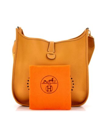Pre-Owned Hermes GM Evelyne Bag Gen I Fjord