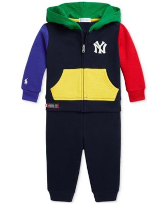 Baby Boys Fleece Yankees Hoodie & Pant Set