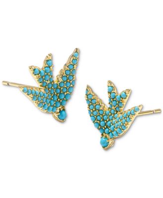 Kendra Scott - 14k Gold-Plated Melody Bird Stud Earrings